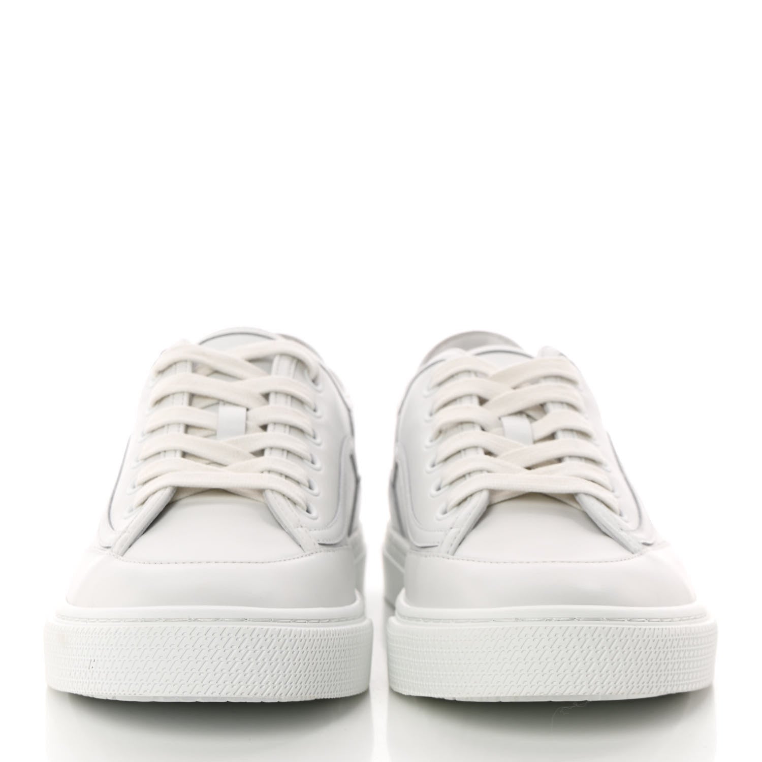 Hermes Calfskin Womens Get Sneakers 38.5 White 2 of 10