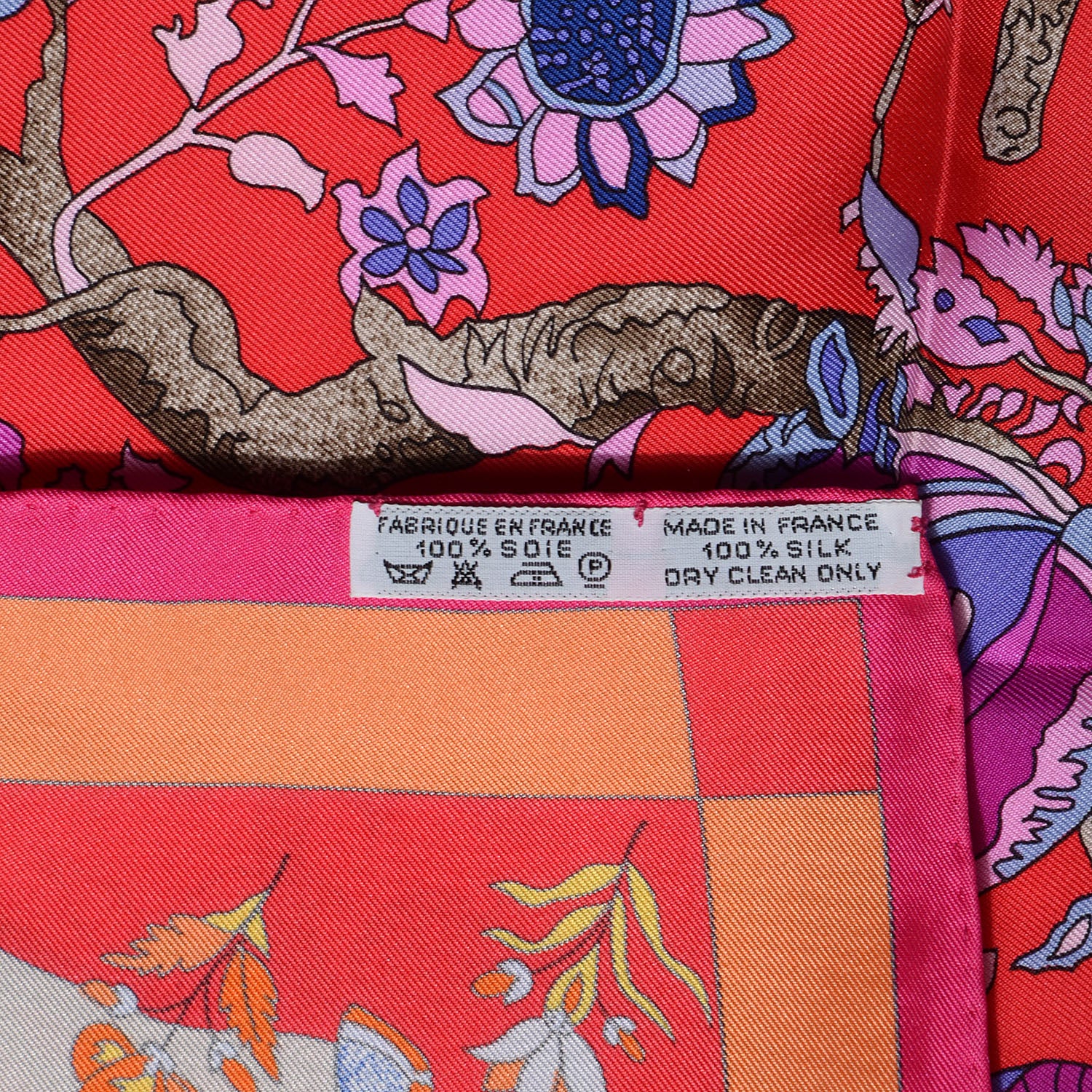 Hermes Silk Fantaisies Indiennes Scarf 90 6 of 6