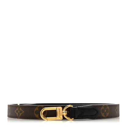 Louis Vuitton Calfskin Monogram Shoulder Strap Black 1 of 5