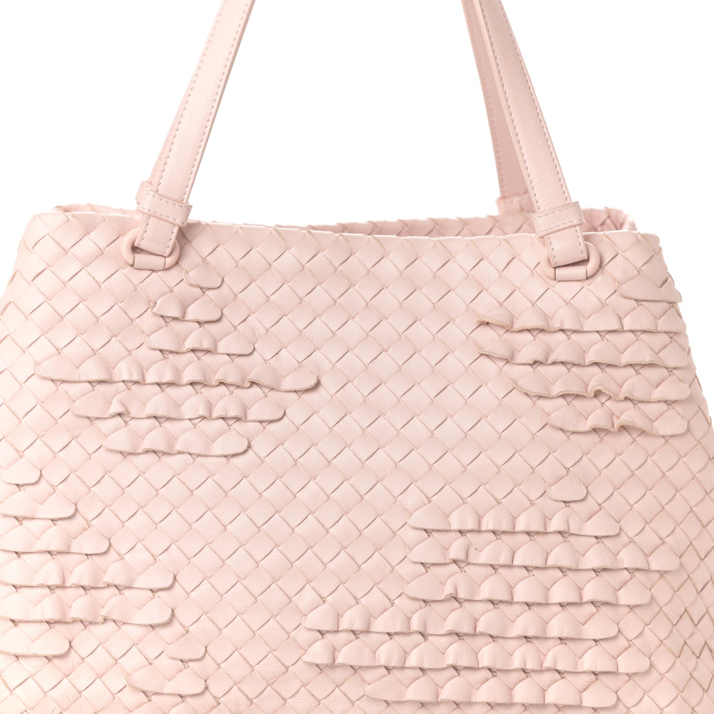 Nappa Intrecciato Tote Bag Petal Pink