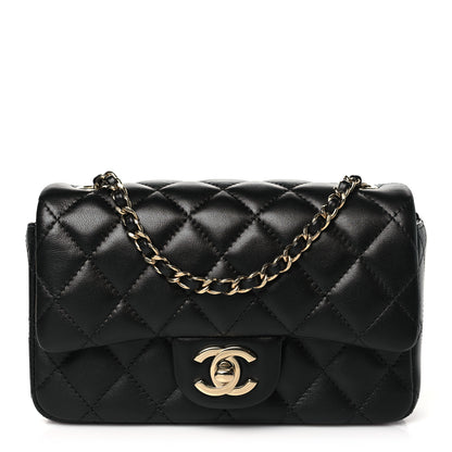 Chanel Lambskin Quilted Extra Mini Flap Black 1 of 11