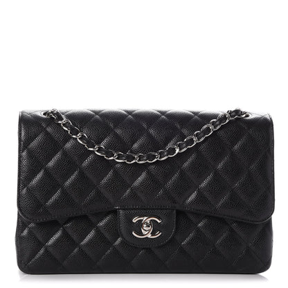 Chanel Caviar Quilted Jumbo Double Flap Black 1 of 8