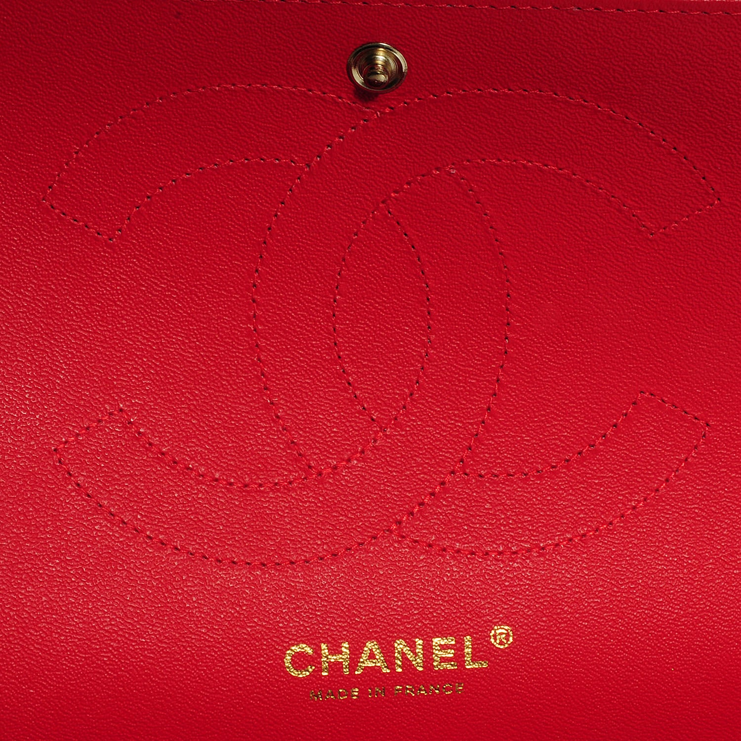 Chanel Lambskin Quilted Jumbo Double Flap Red 5 of 8