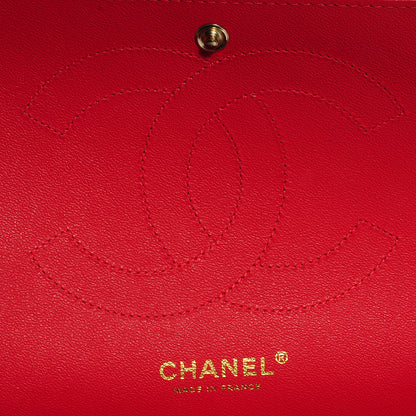Chanel Lambskin Quilted Jumbo Double Flap Red 5 of 8