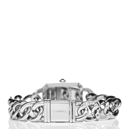 Chanel Stainless Steel 20mm Chain Premiere Quartz Watch Black S 4 of 6