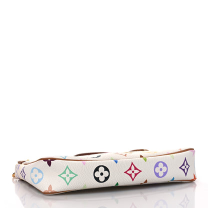 Louis Vuitton Monogram Multicolor Pochette Accessories White 4 of 10