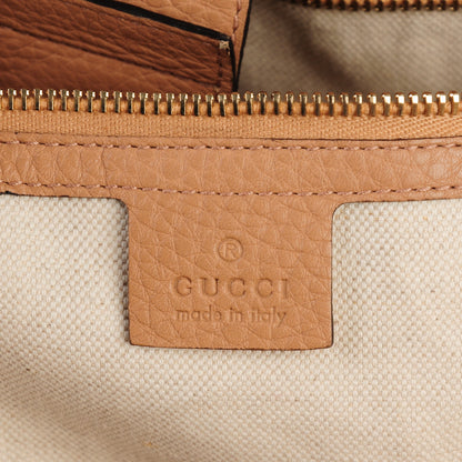 Gucci Cellarius Calfskin Large Bamboo Shopper Tote Camelia 6 of 7
