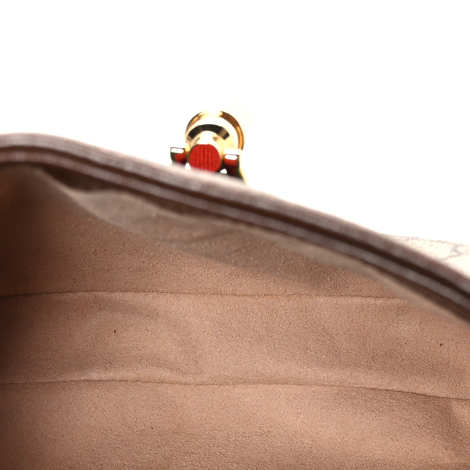 Gucci GG Supreme Monogram Azalea Calfskin Web Mini Jackie 1961 Hobo Beige Ebony Brown Sugar 5 of 10
