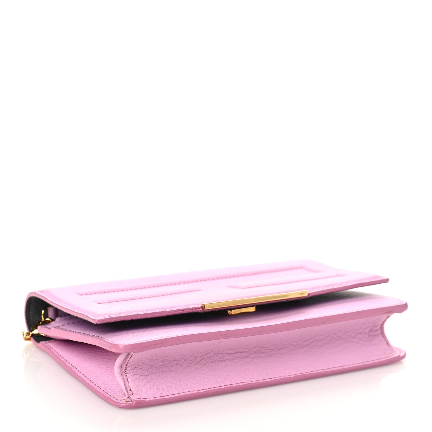 Fendi Vitello Flamingo Tube Wallet on Chain Lavanda 4 of 10