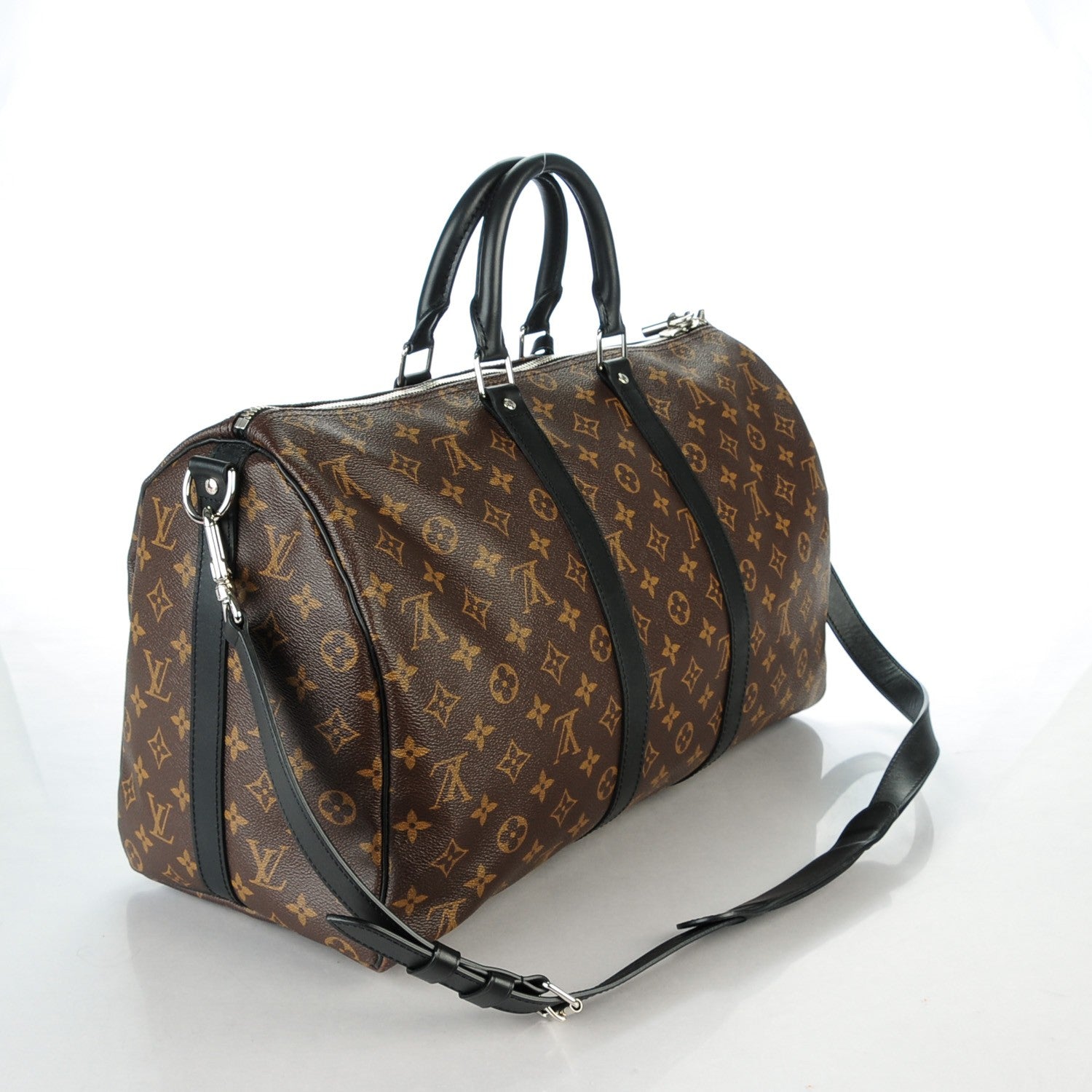 Louis Vuitton Monogram Macassar Keepall Bandouliere 45 3 of 8