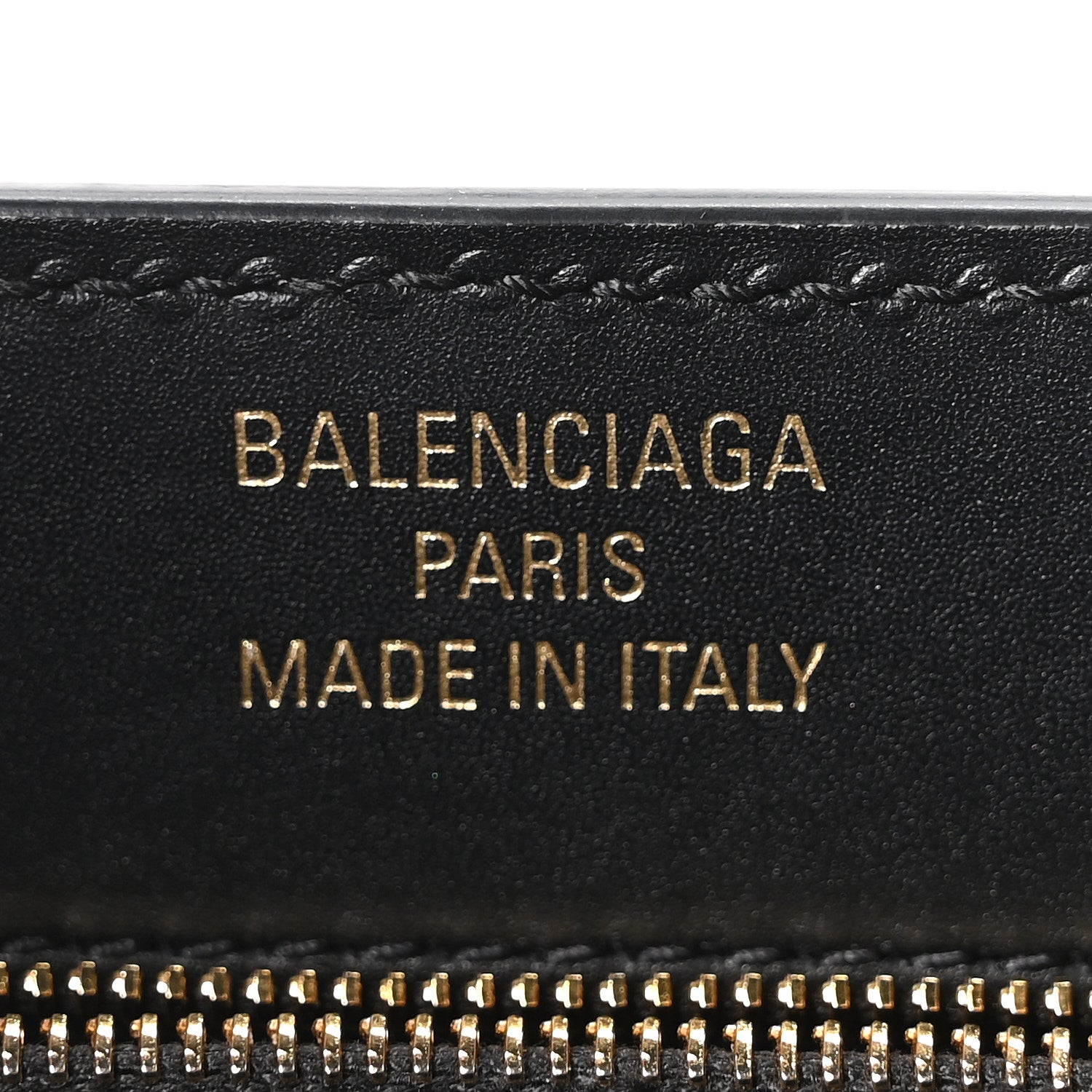 Balenciaga Shiny Box Calfskin Small Money Tote Black 1883397