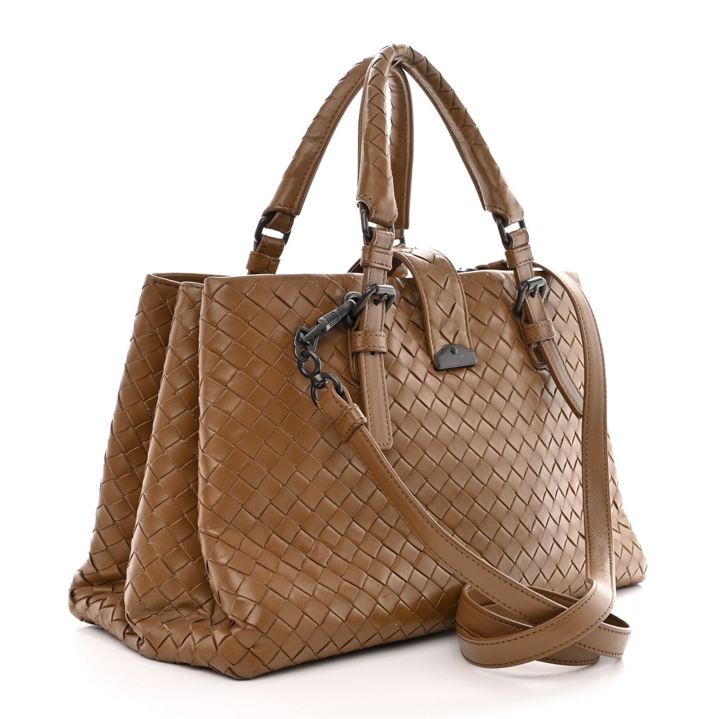 Light Calf Intrecciato Small Roma New Cigar