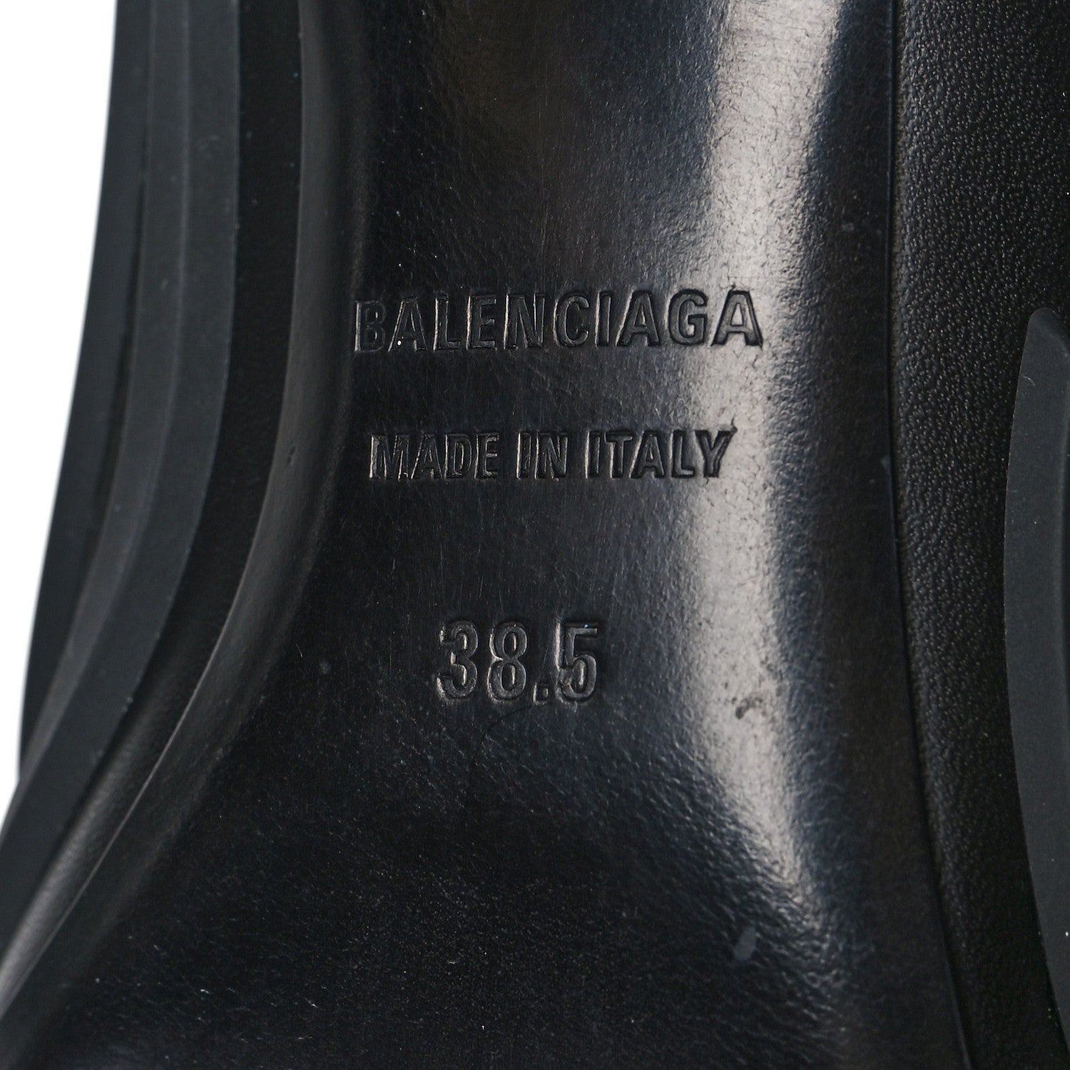 Balenciaga Silicone Calfskin Pointed 80mm Pumps 38.5 Black 8 of 9
