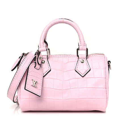 Louis Vuitton Alligator Nano Speedy Pink 1 of 9