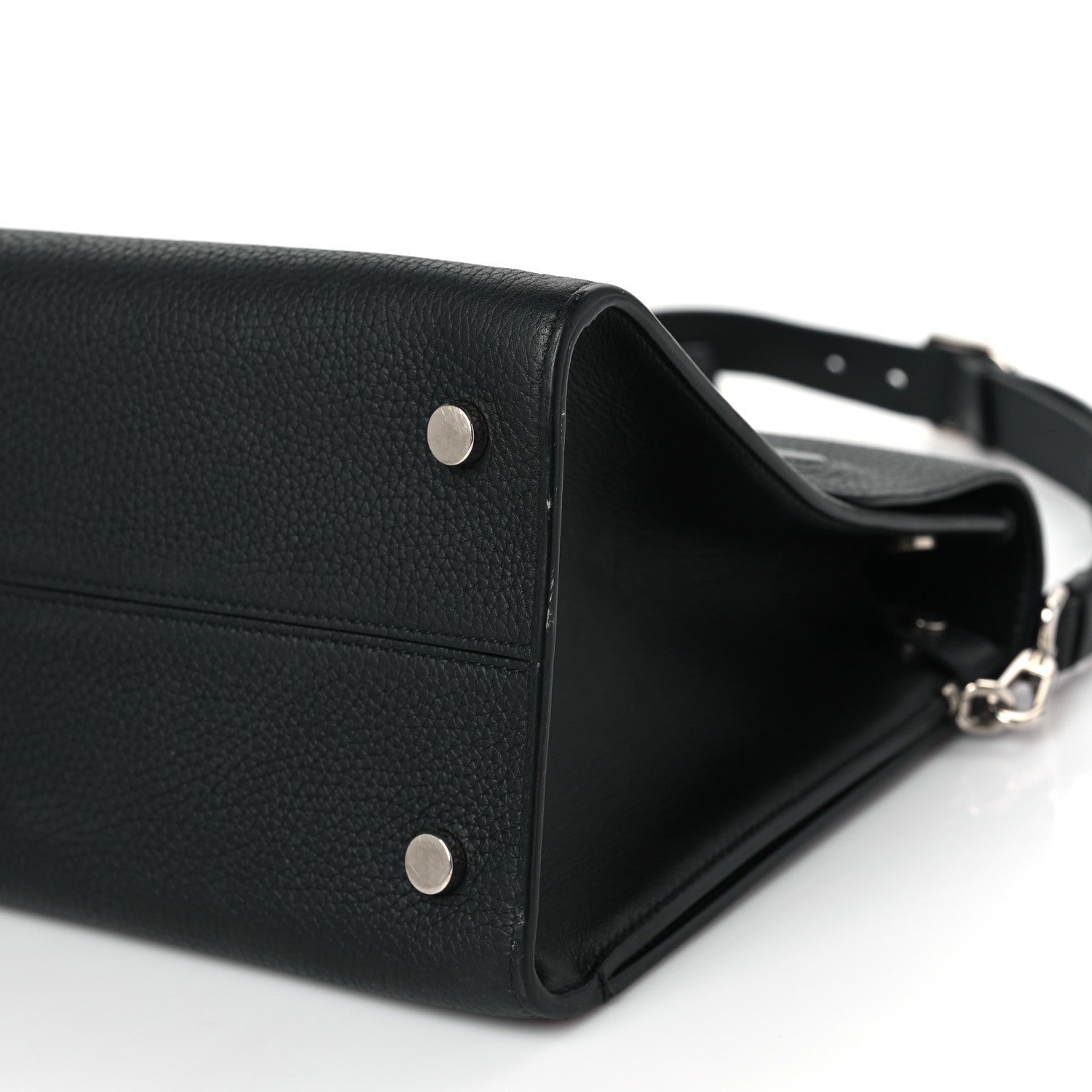 Christian Dior Grained Calfskin Medium Diorever Flap Black 9 of 11
