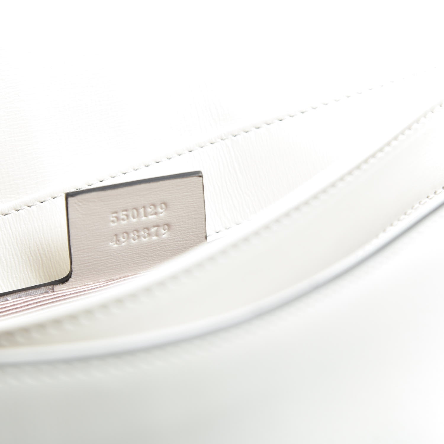 Gucci Calfskin Small Arli Flap Shoulder Bag Mystic White 9 of 13