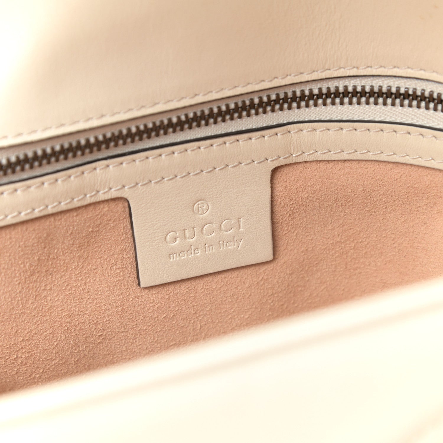 Gucci Calfskin Matelasse Small GG Marmont Shoulder Bag White 6 of 10