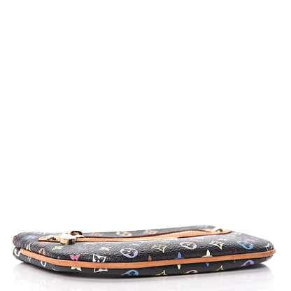 Louis Vuitton Monogram Multicolor Pochette Plate MM Black 4 of 6