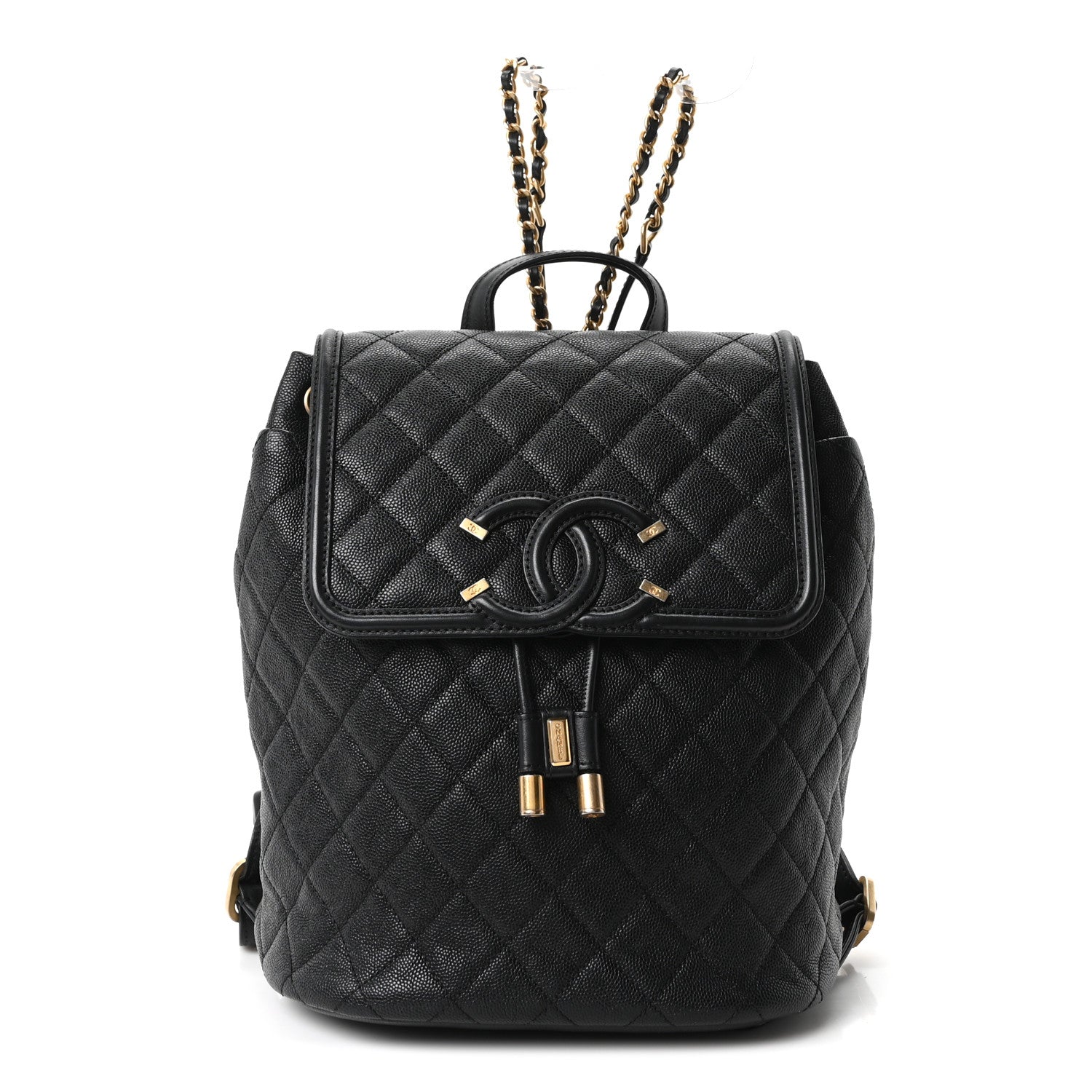 Chanel Caviar Quilted Filigree Backpack Black 1 of 9