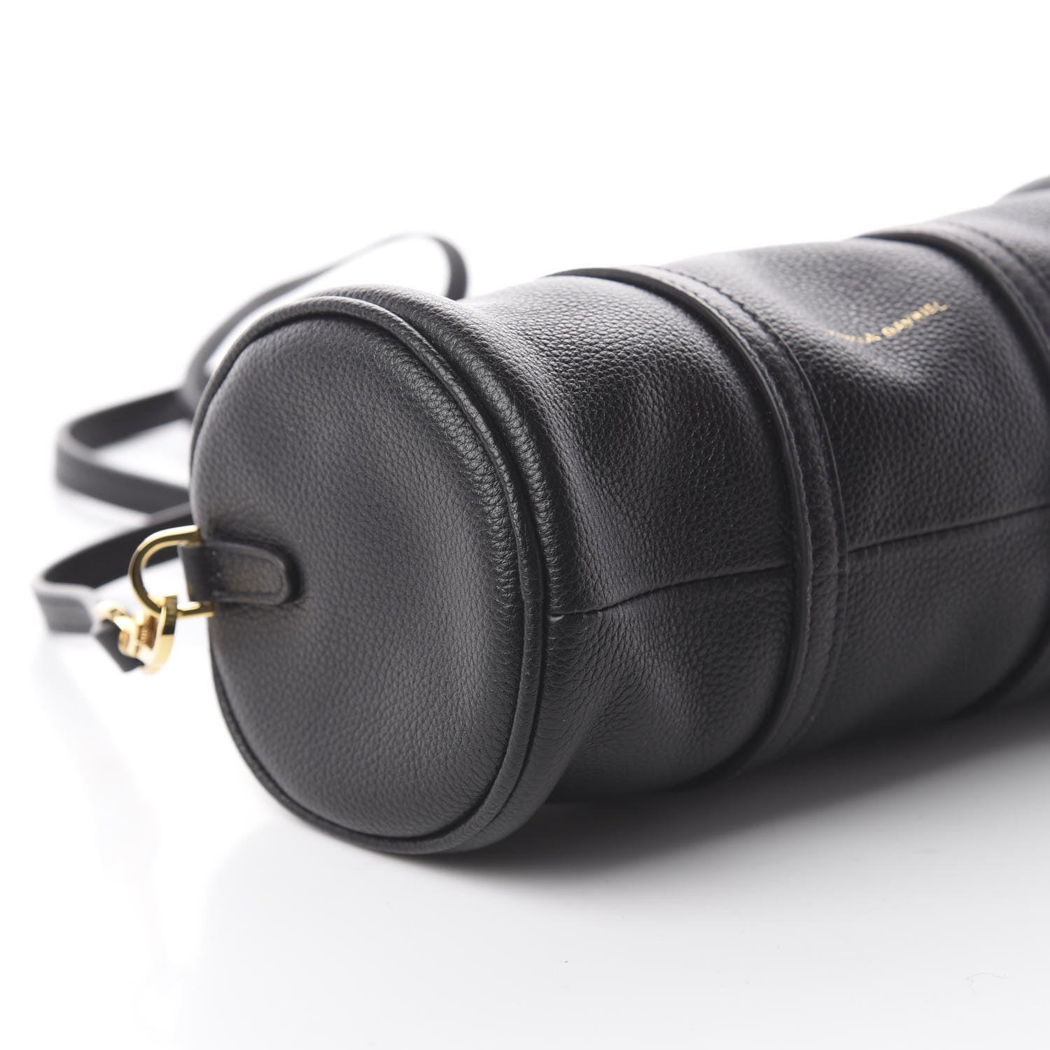 Mansur Gavriel Pebbled Calfskin Mini Mini Duffel Bag Black 5 of 6