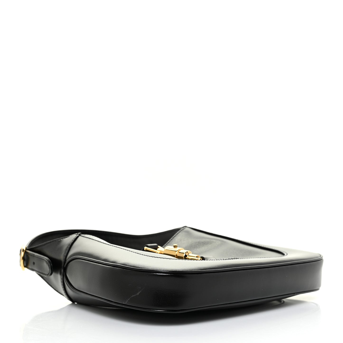 Boarded Dyana Lux Calfskin Small Jackie 1961 Hobo Black