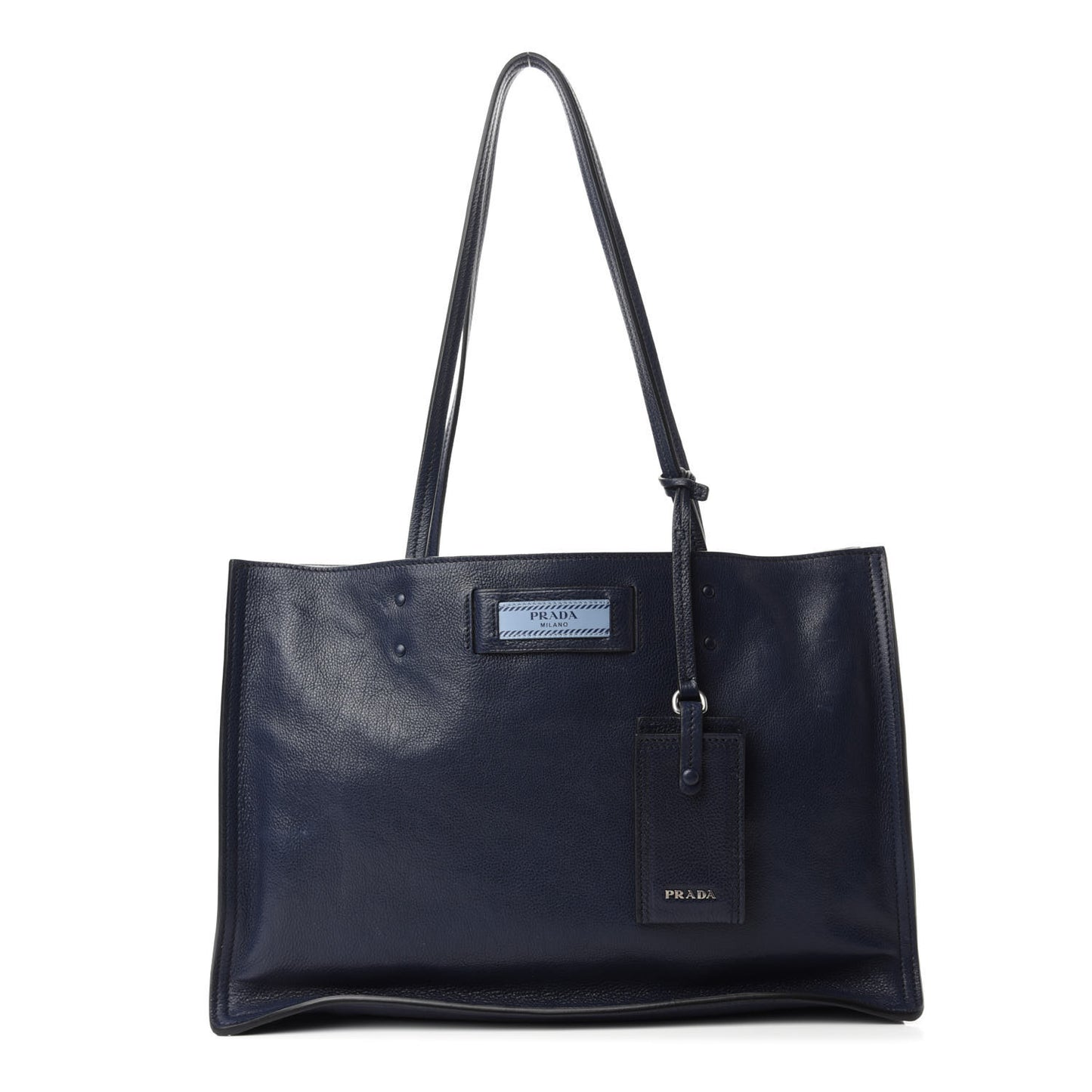Glace Calf Etiquette Tote Astrale Inchiostro