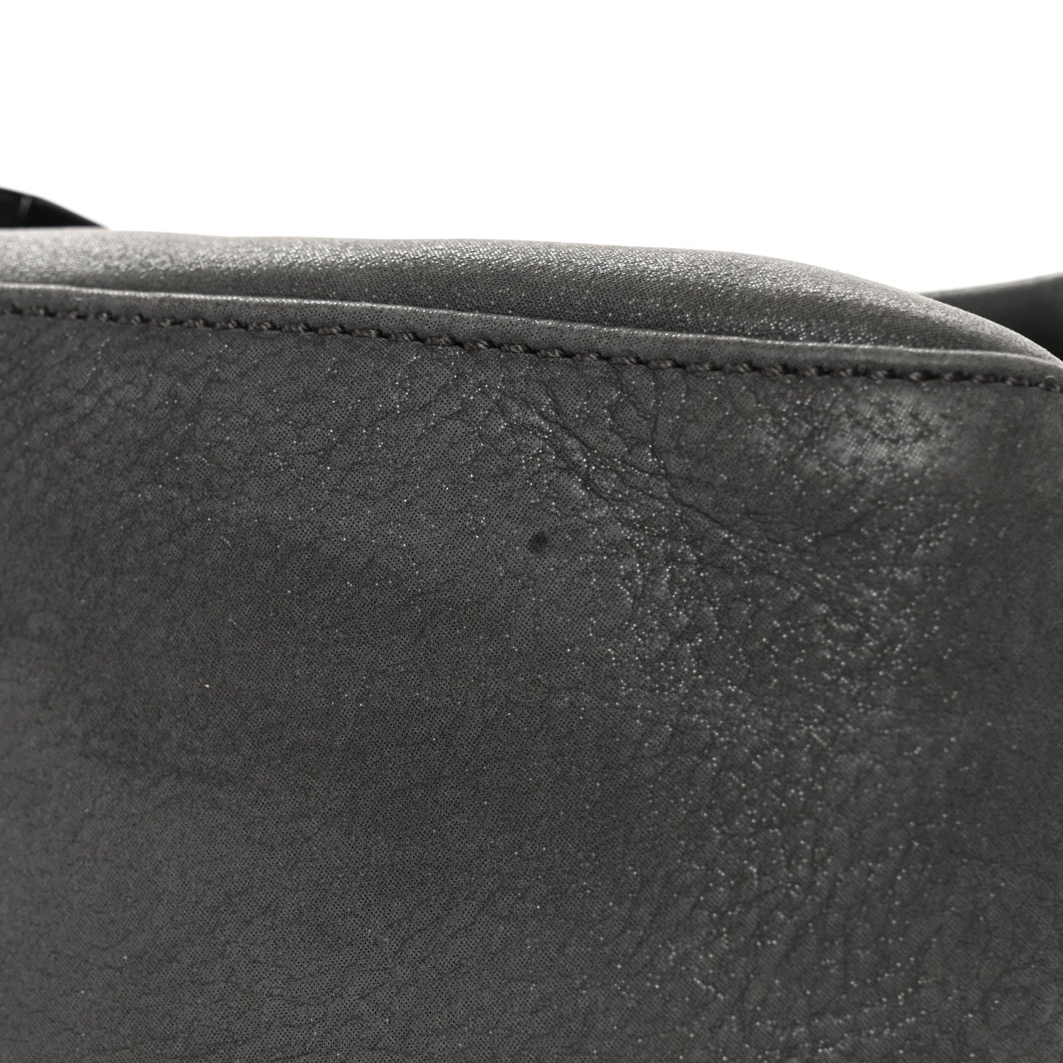 Fendi Vitello Savana Big Mama Baguette Grigio Tartaruga Natural 11 of 13