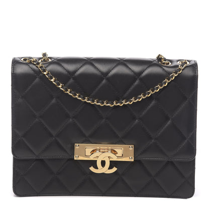 Chanel Lambskin Quilted Medium Golden Class Flap Black 1 of 11