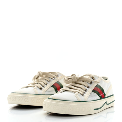 Gucci Mesh Web Womens 1977 Tennis Sneakers 36 Great White Mystic White 3 of 10