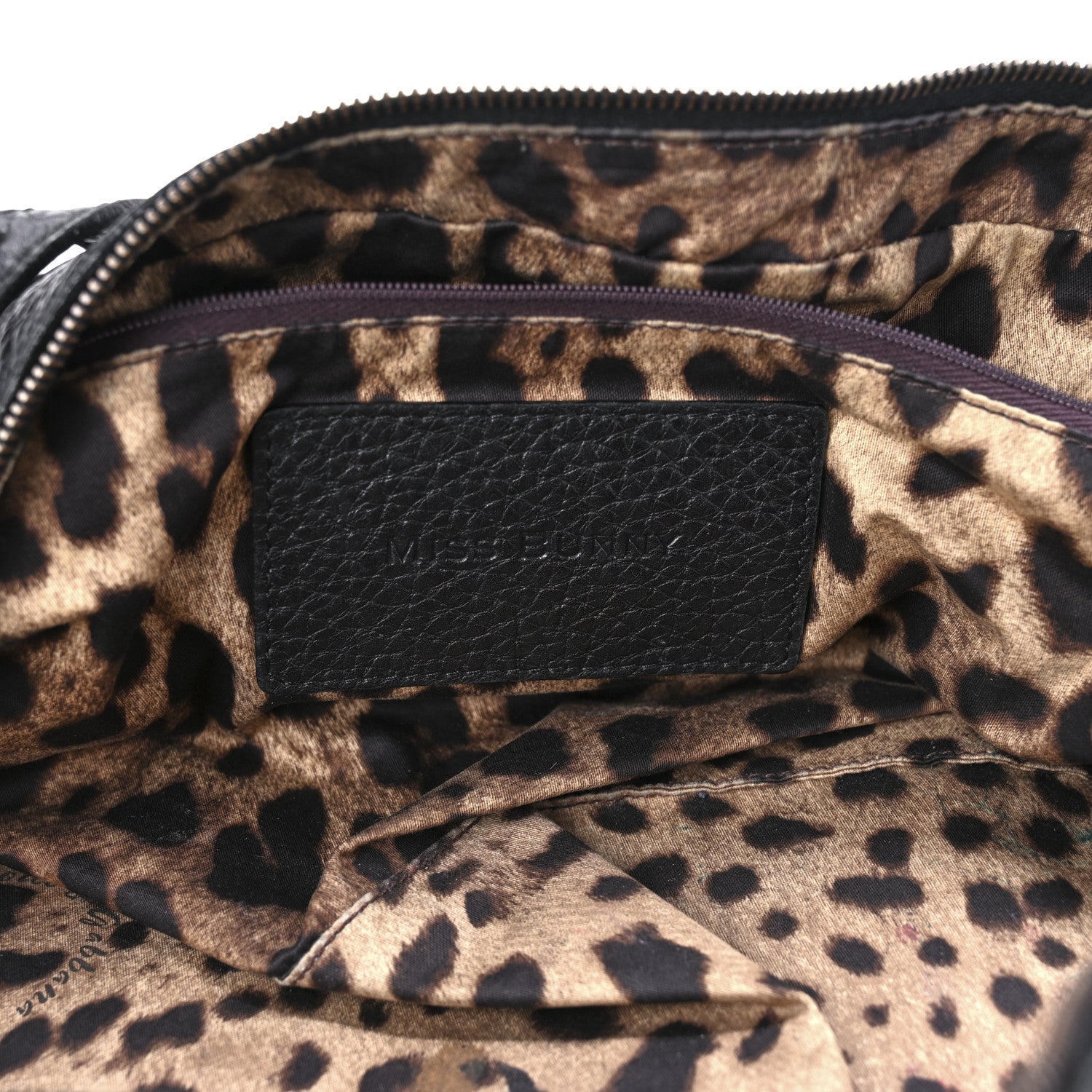 Dolce & Gabbana Grained Calfskin Miss Bunny Bag Black 1137369