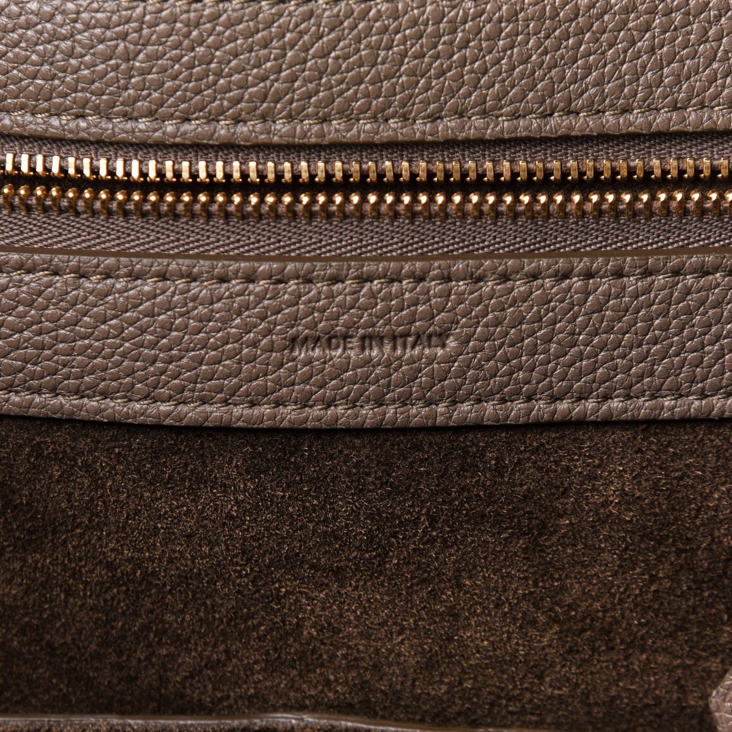 Celine Soft Grained Calfskin Medium Belt Cabas Phantom Souris 7 of 10