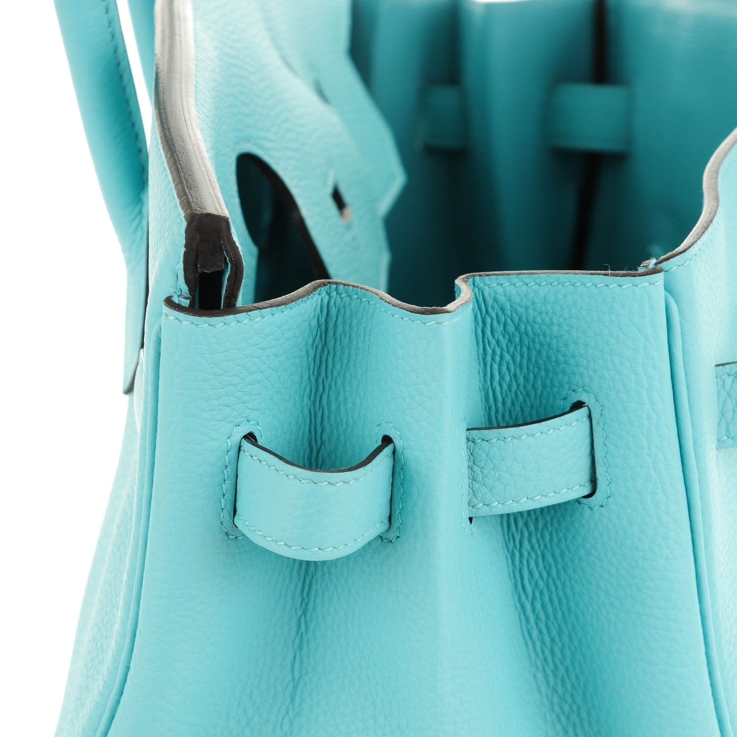 Hermes Togo Birkin 35 Bleu Atoll 23 of 23