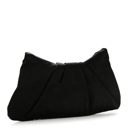 Chanel Satin Quilted Flap Clutch Black 3 of 14