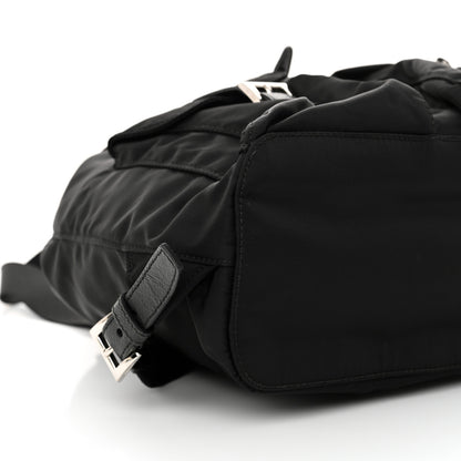Prada Tessuto Nylon Saffiano Small Backpack Black 9 of 10