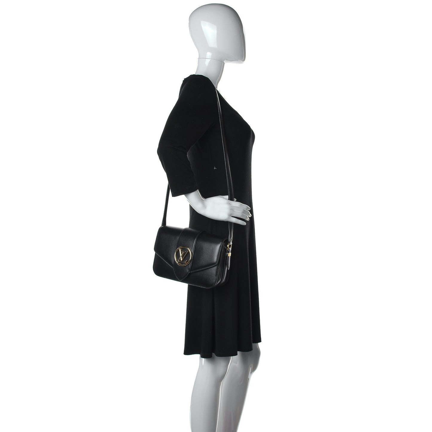 Smooth Calfskin LV Pont 9 Black