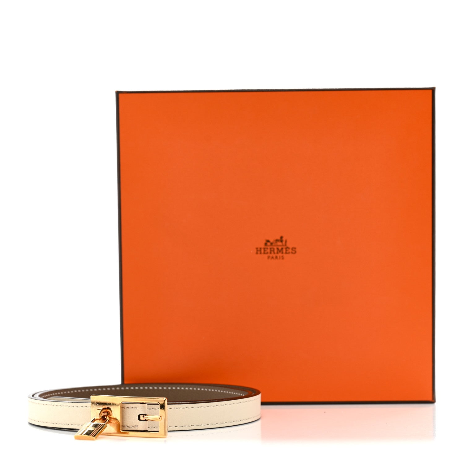Hermes Epsom Swift 13mm Lucky 15 Belt 75 Etoupe Nata 1909150