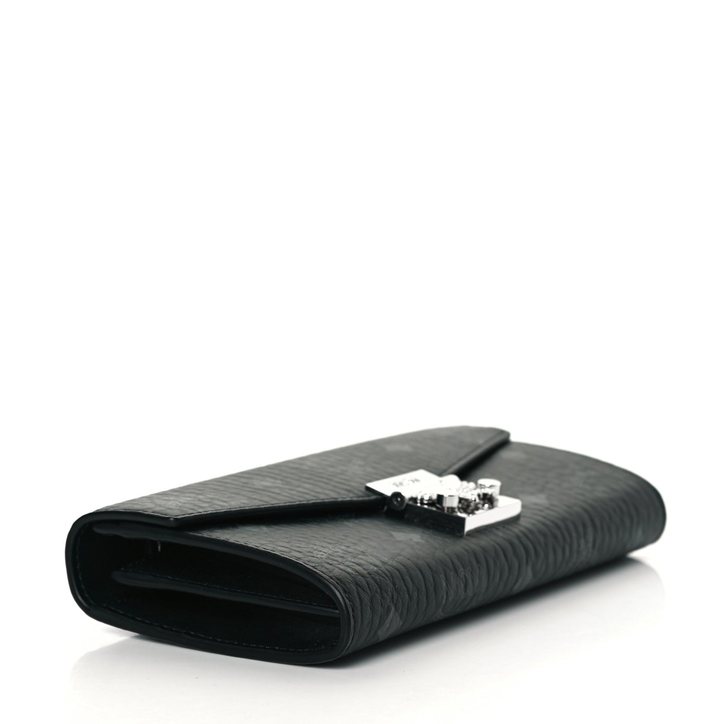 Visetos Large Patricia Wallet On Chain Black