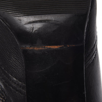 Chanel Calfskin Pointed Toe CC Short Boots 37 Black 13 of 15