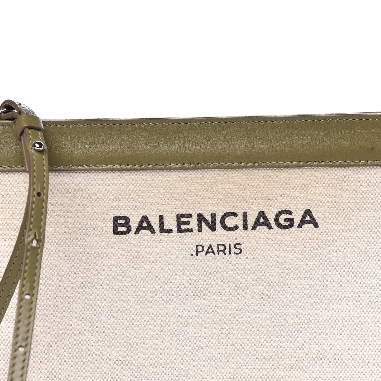 Cotton Canvas Pochette Crossbody Bag Vert Militaire