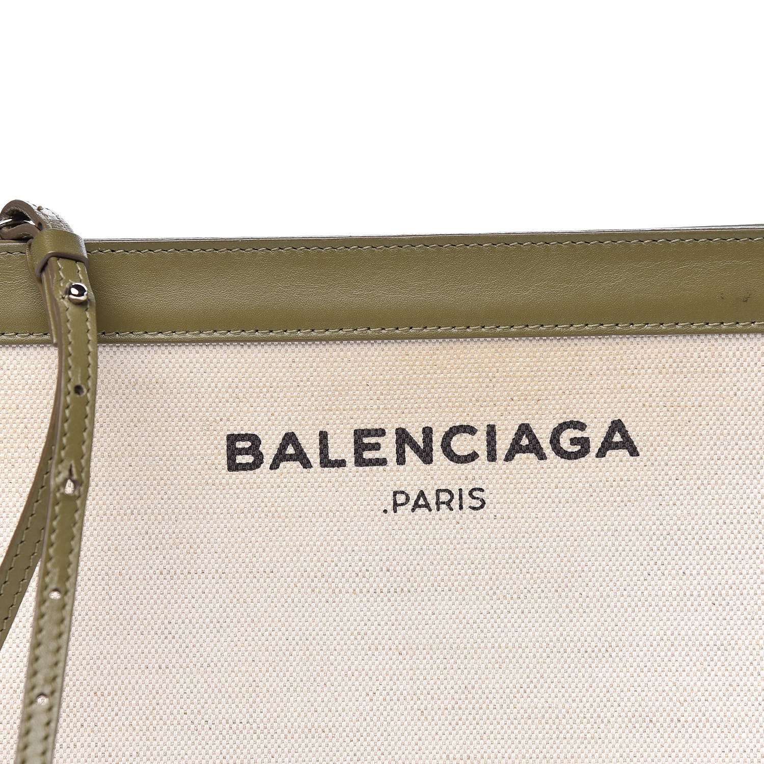 Balenciaga Cotton Canvas Pochette Crossbody Bag Vert Militaire 13 of 21