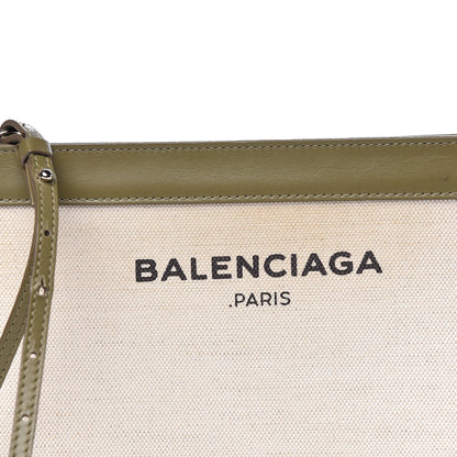 Balenciaga Cotton Canvas Pochette Crossbody Bag Vert Militaire 13 of 21