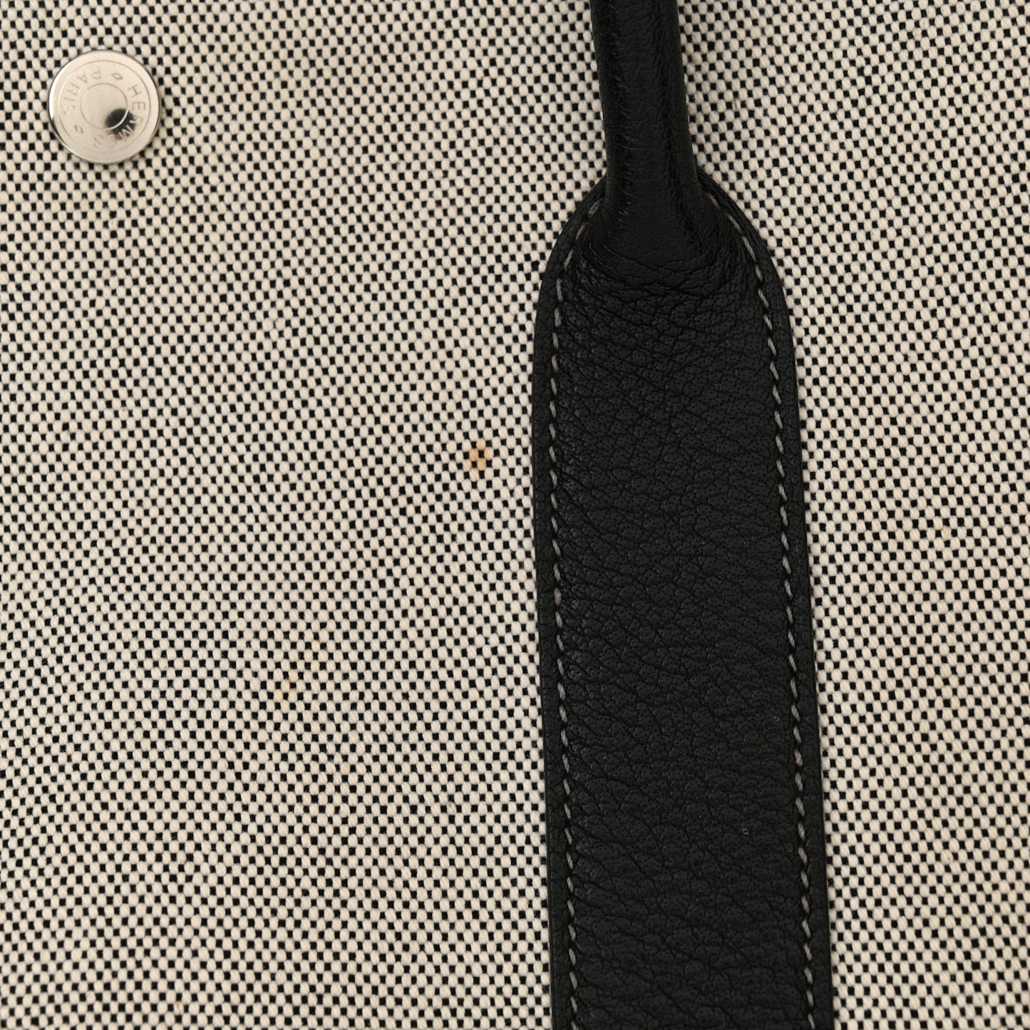 Toile Buffle Skipper Garden Party 36 MM Tote Black