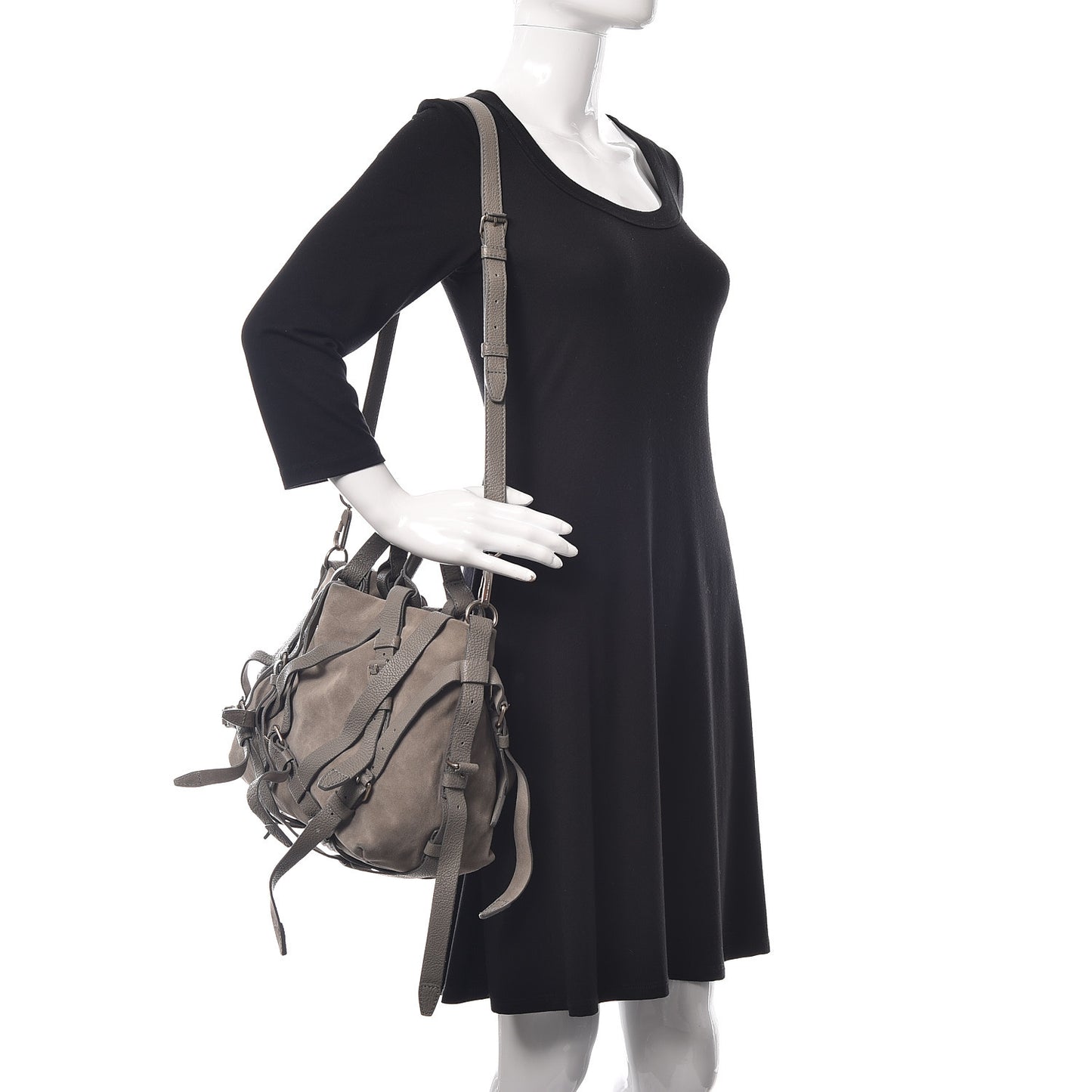 Suede Kirsten Satchel Grey