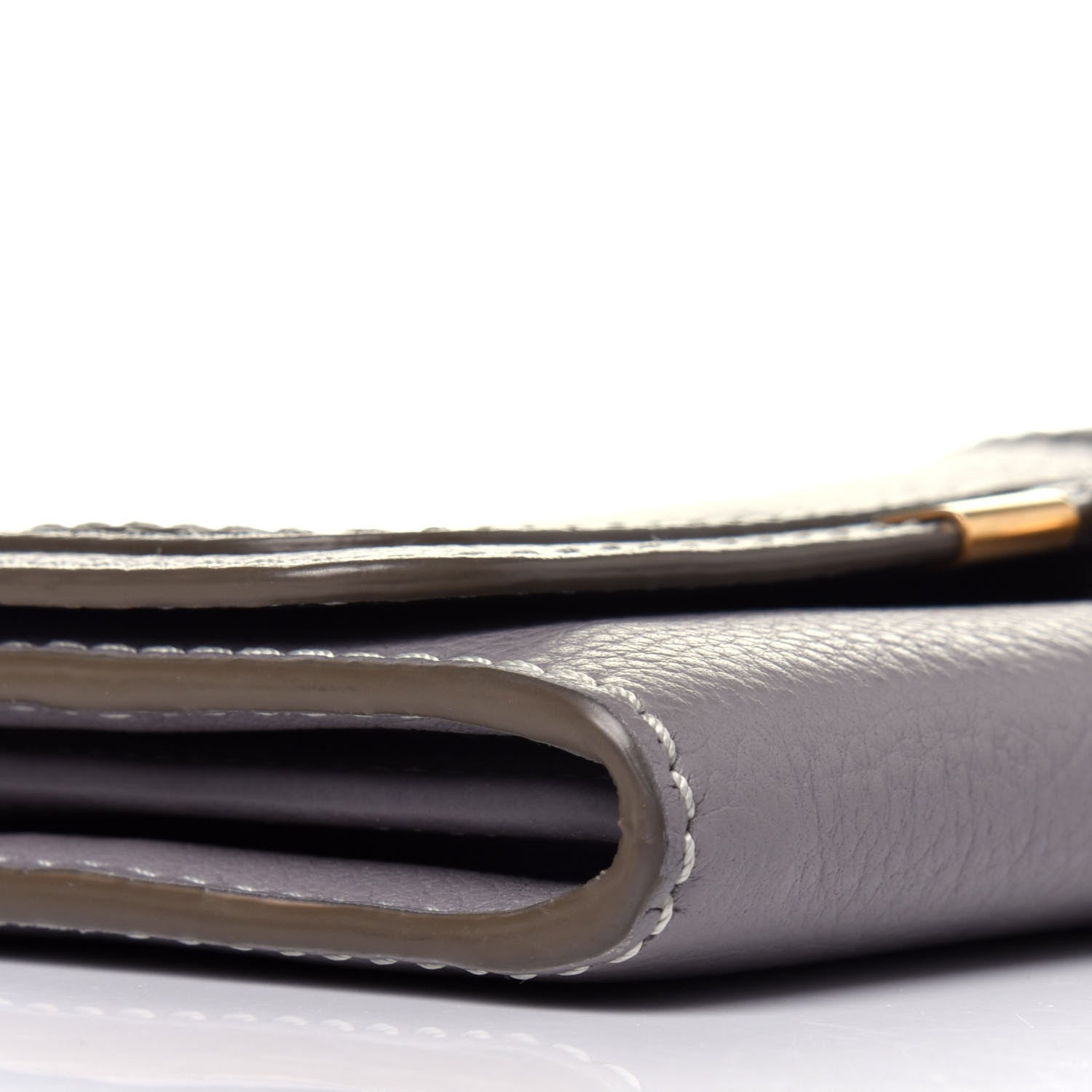 Chloe Calfskin Marcie Continental Flap Wallet Cashmere Grey 8 of 10