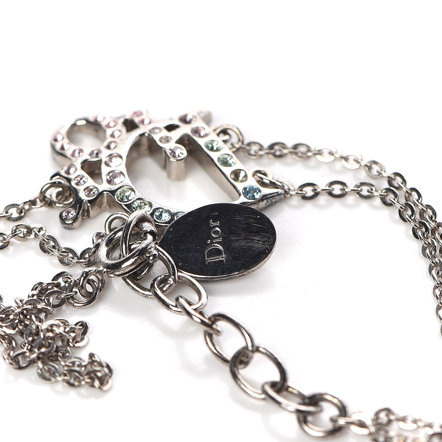 Crystal Logo Bracelet Silver Multicolor