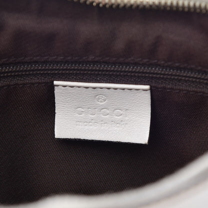 Gucci Monogram Medium D Gold Ring Hobo White 6 of 11