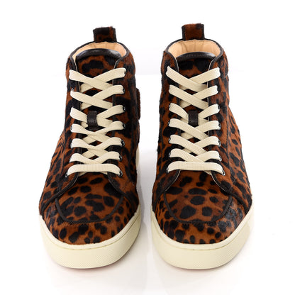 Christian Louboutin Pony Hair Mens Rantus Orlato Flat Sneakers 41.5 Leopard 5 of 11