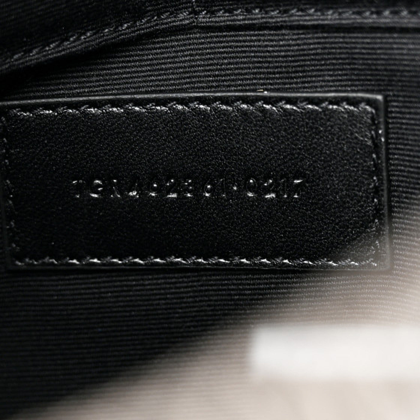 Calfskin Crocodile Embossed Document Holder Black