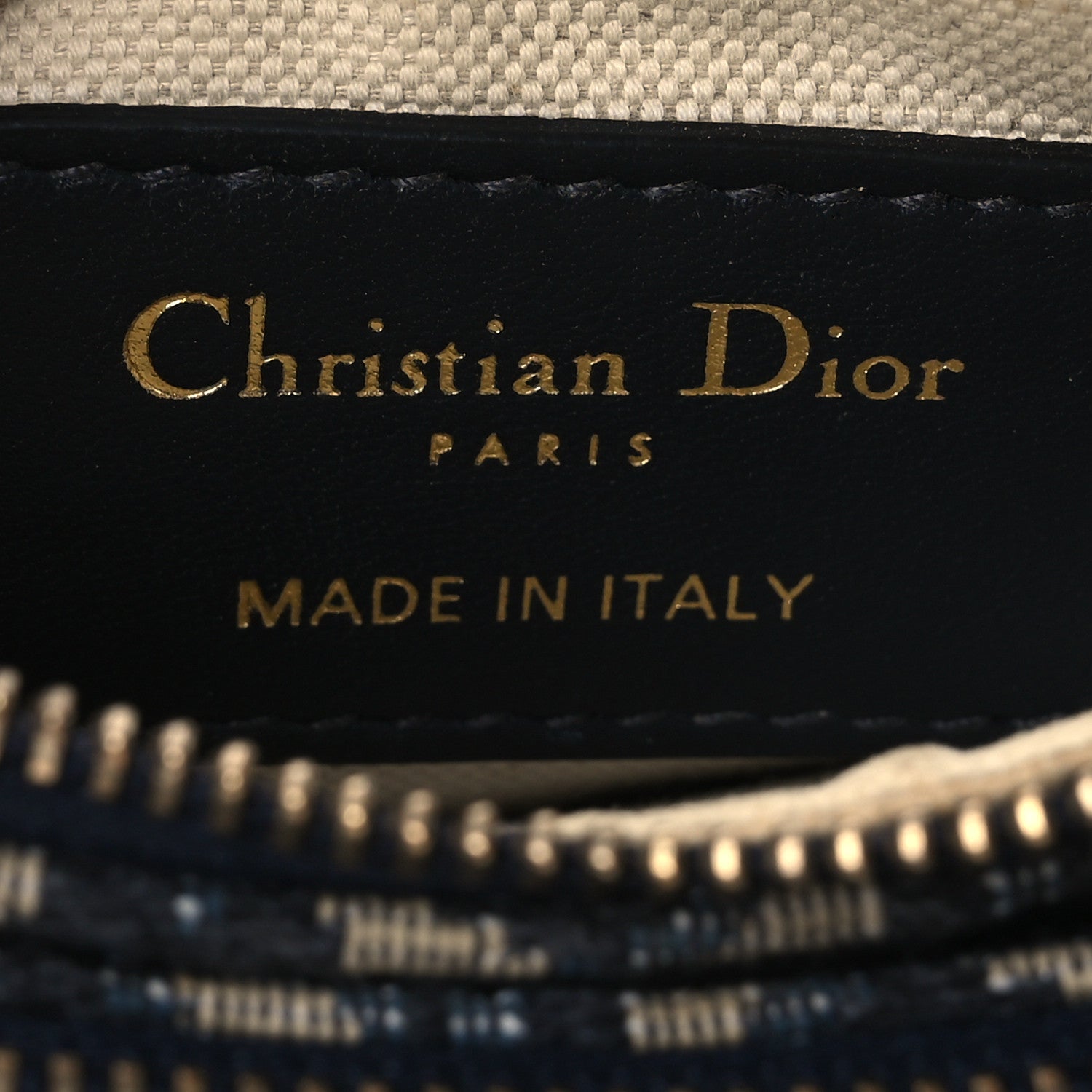 Christian Dior Oblique Saddle Pouch With Strap Navy Blue 10 of 20