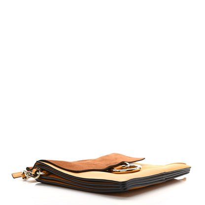Chloe Suede Calfskin Medium Faye Shoulder Bag Mustard Tobacco 4 of 8